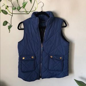 Deep blue puffer vest